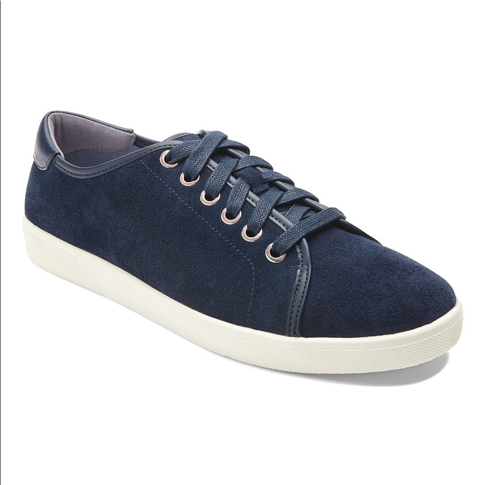 Vionic Navy Blue Suede Sneakers